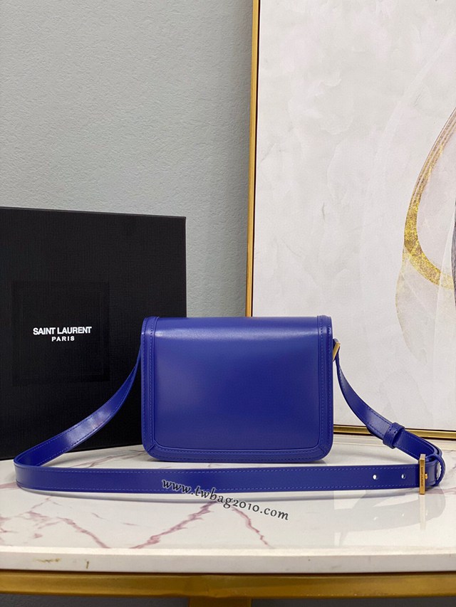 YSL专柜款女包 聖羅蘭經典款MONOGRAM金屬旋扣大號郵差包 YSL肩背斜挎包 634305  jjh1076